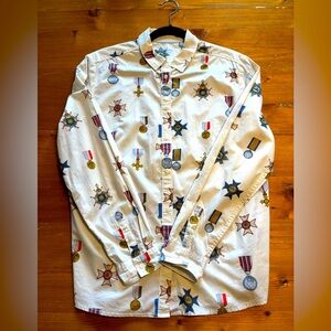 Whimsical & adorable Boden patterned button down shirt! Like new condition